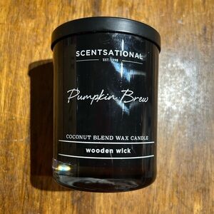 NEW Scentsational Wooden Wick Pumpkin Brew Candle